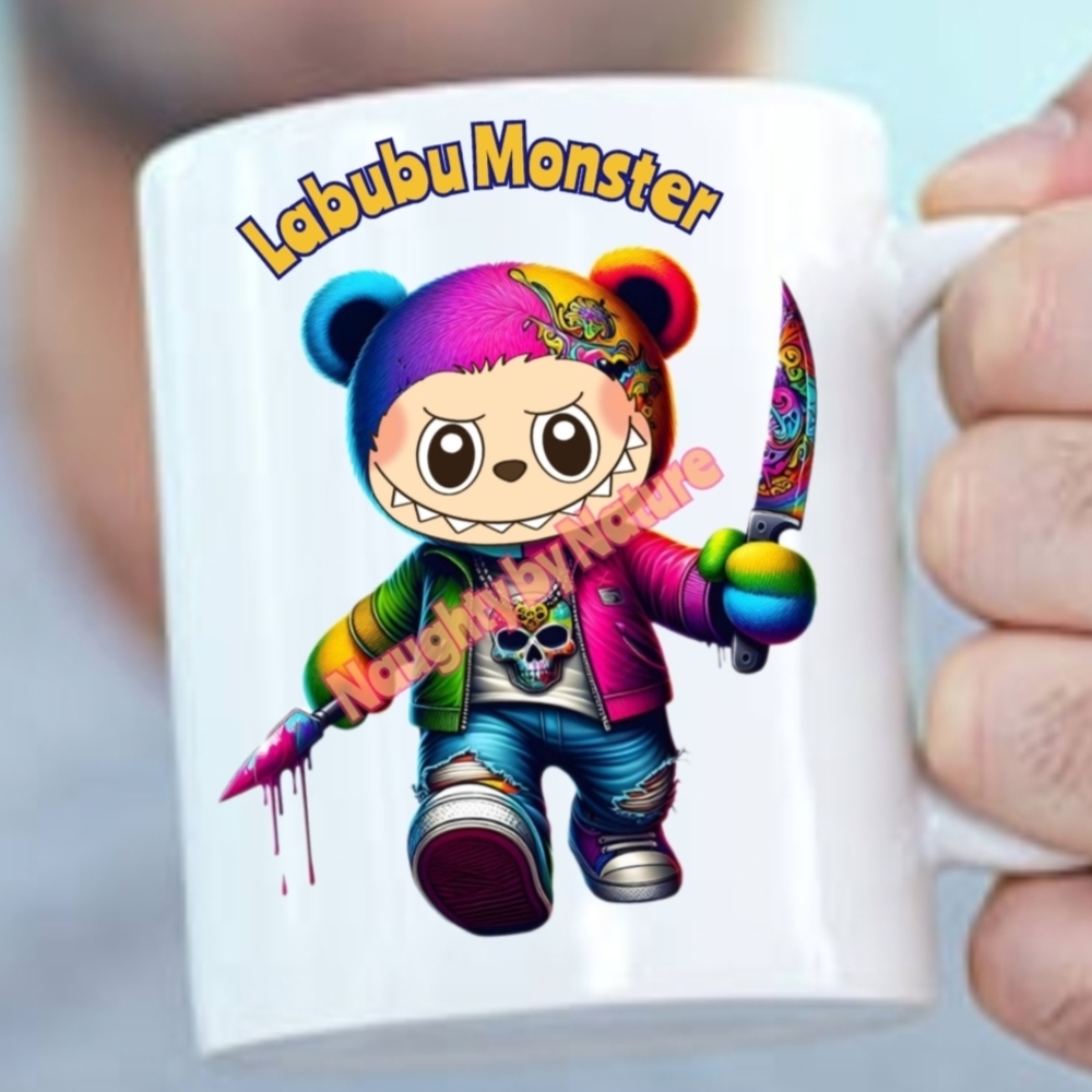 Labubu Monster Naughty by Nature White Mug